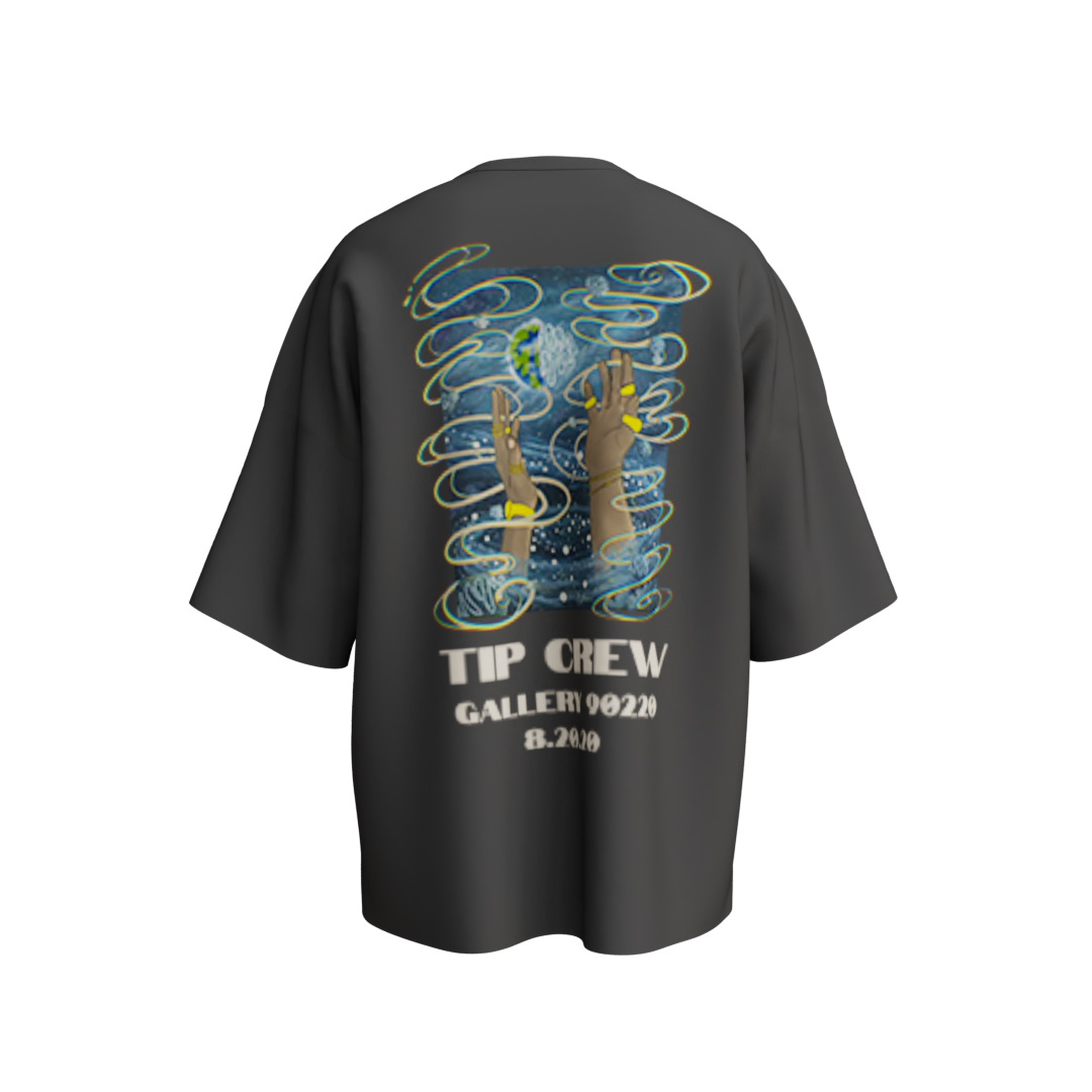 TIP FOUNDERS TEE CHARCOAL