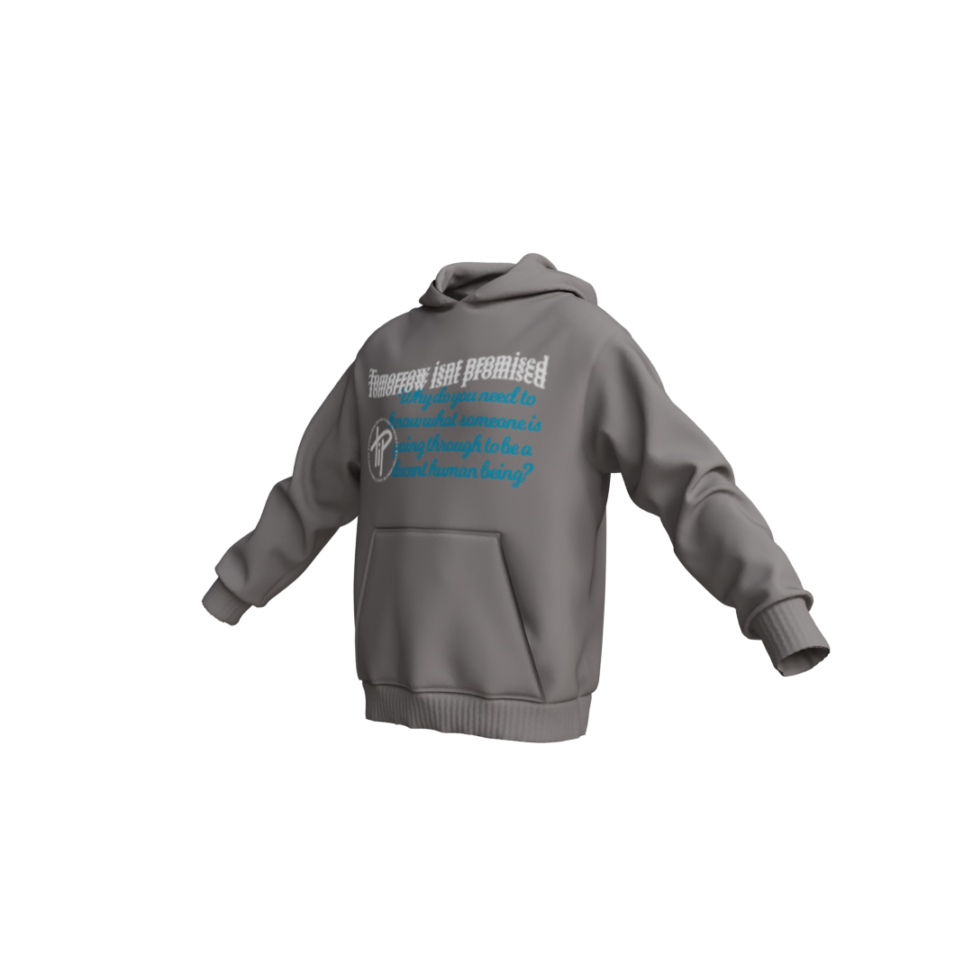 TIP CAMO HOODIE PUFF CHARCOAL