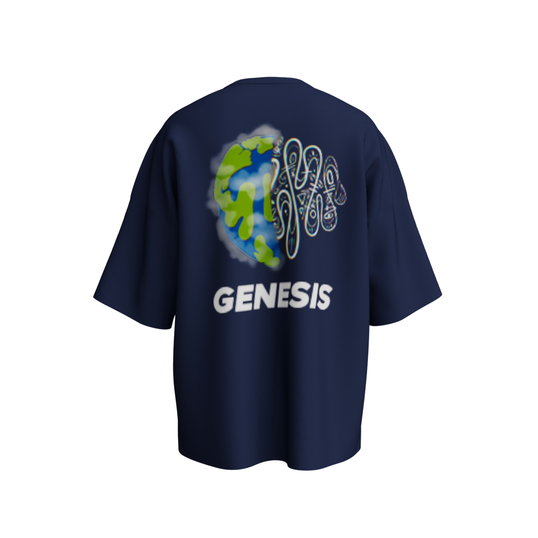 TIP WRLD TEE NAVY